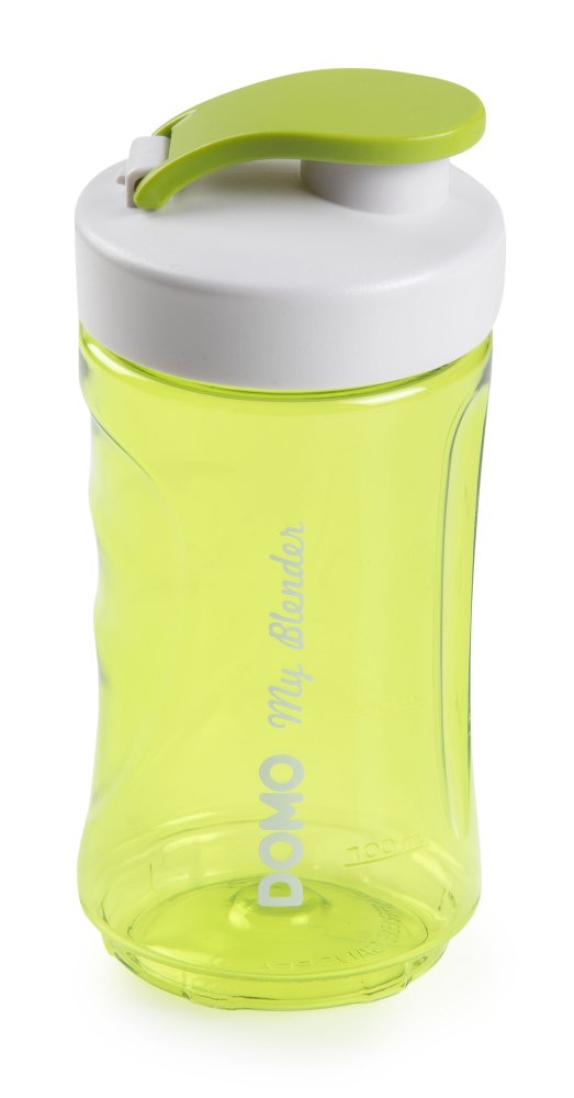 Láhev na smoothie transparentní zelená 300 ml - DOMO DO436BL-BK