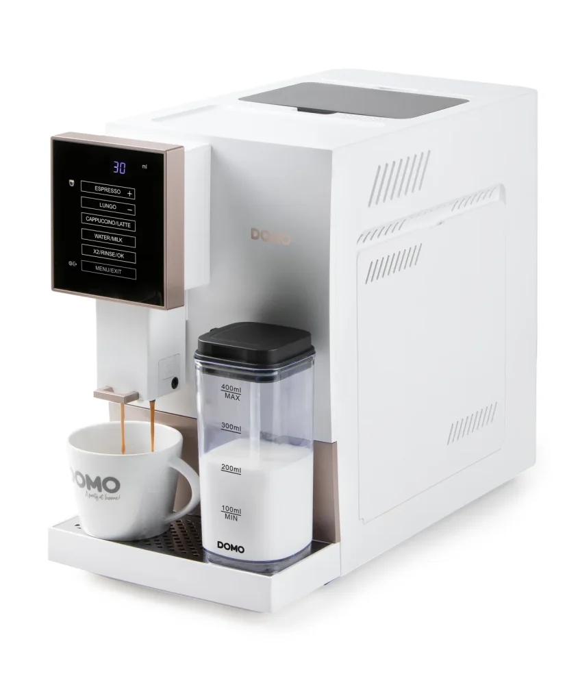 Automatický Espresso kávovar - bílo bronzový - DOMO DO742K
