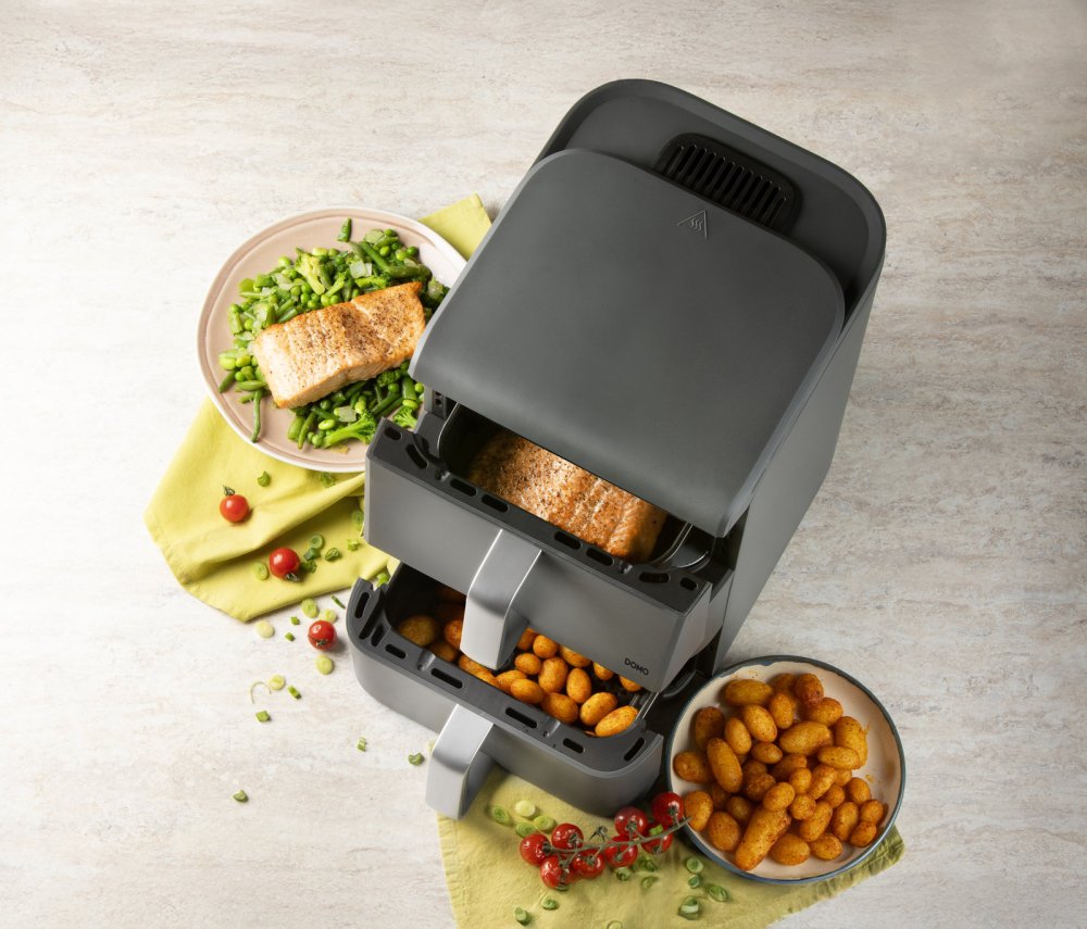Dvojitá horkovzdušná fritéza DOMO DO549FR