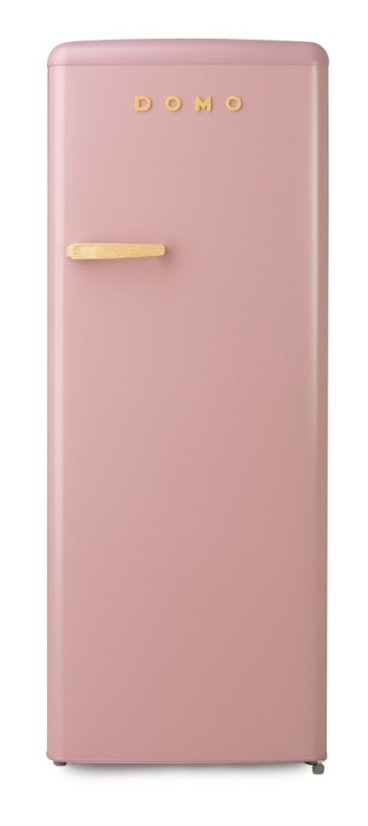 Retro lednice s mrazákem uvnitř - růžová - DOMO DO91708R