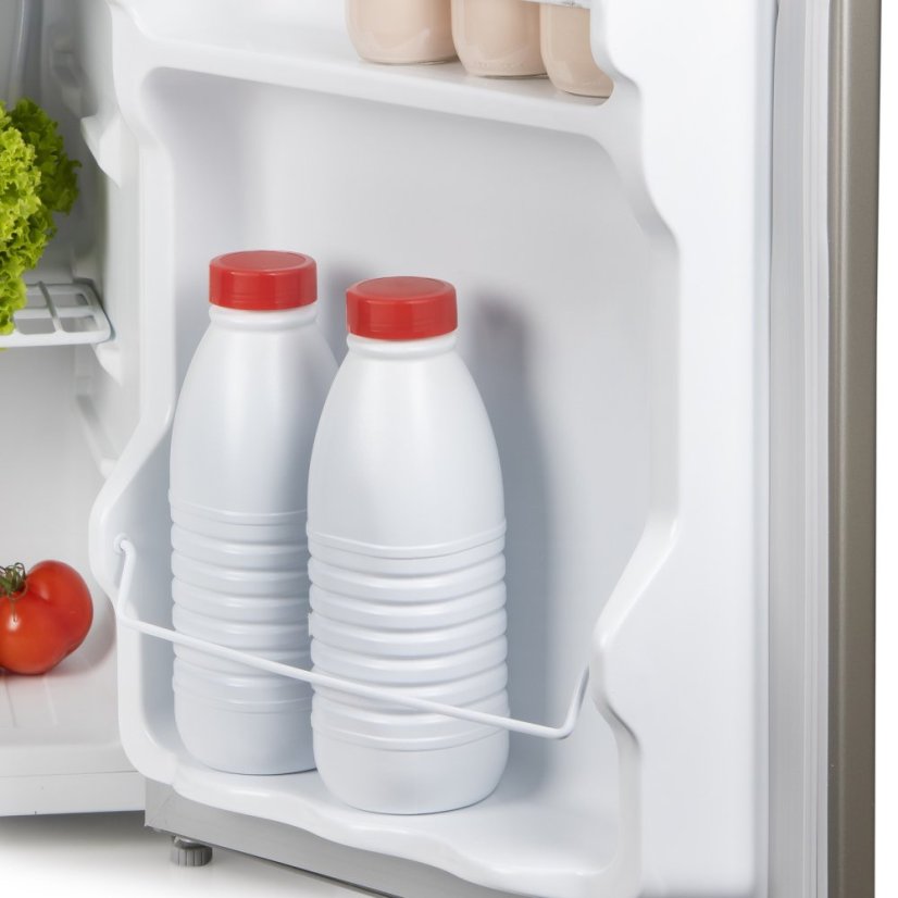 Lednice s mrazící přihrádkou - stříbrná - PRIMO PR154FR