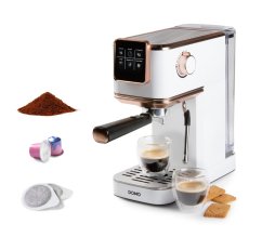 Espresso kávovar 3v1 - pákový, na pody aj na kapsule - DOMO DO746K