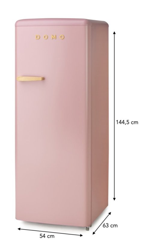 Retro lednice s mrazákem uvnitř - růžová - DOMO DO91708R