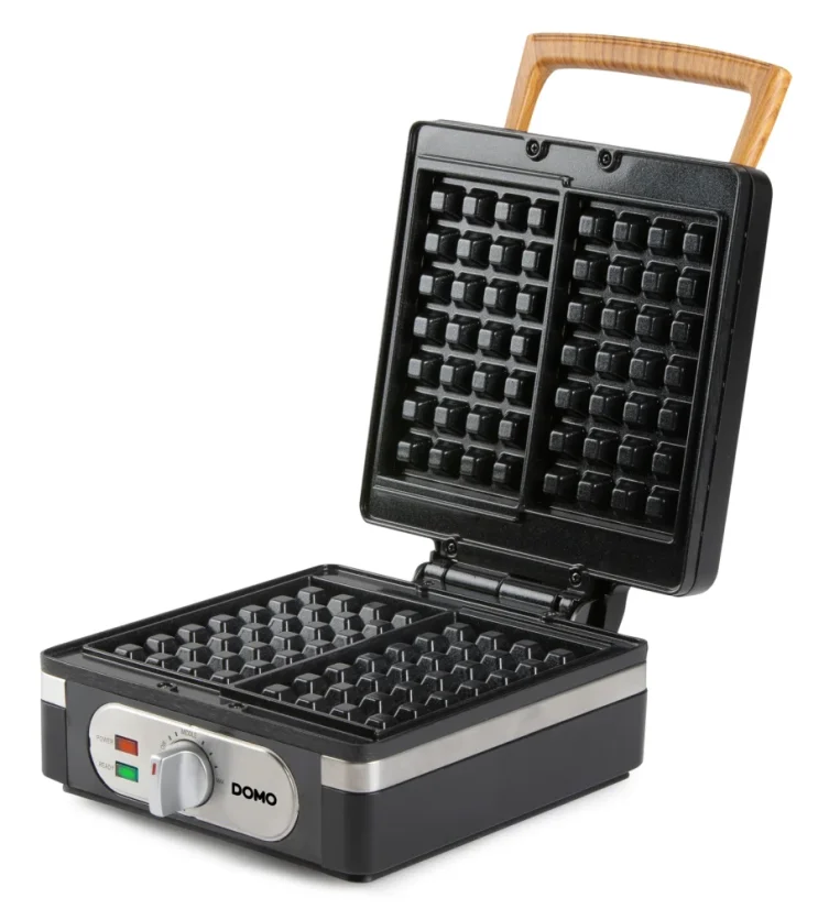 Vaflovač 4x7 s termostatem - černý - DOMO DO9275W