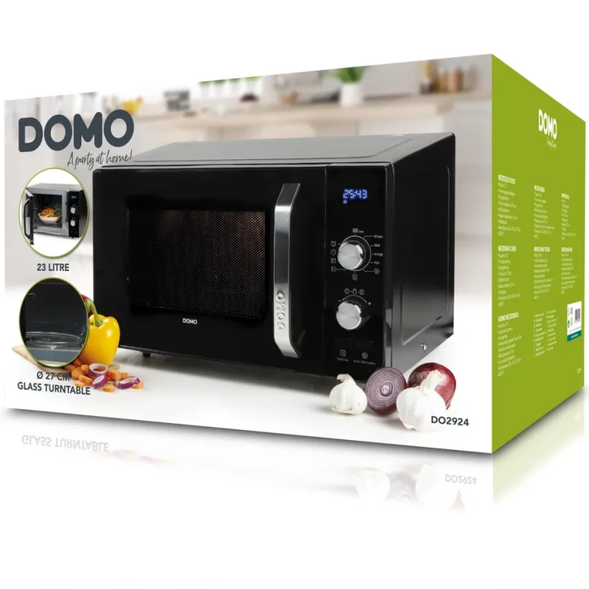 Mikrovlnná trouba digitální - 23 L - 800 W - DOMO DO2924