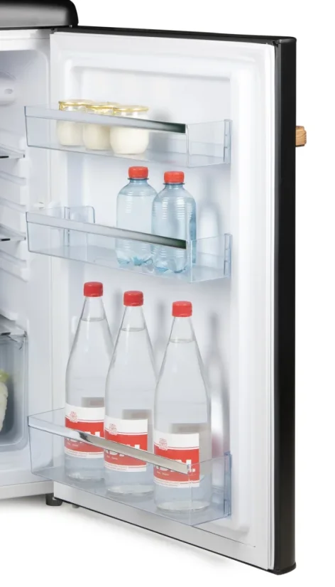 Retro lednice bez mrazáku - 122 l - matná černá - DOMO DO91712R