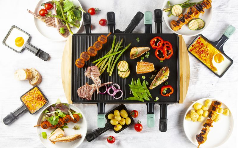 Raclette gril - bambusový - DOMO DO9246G