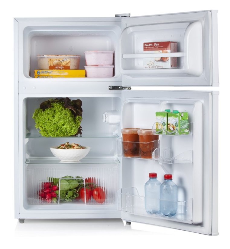 Lednice s mrazákom hore - biela - Primo PR156FR