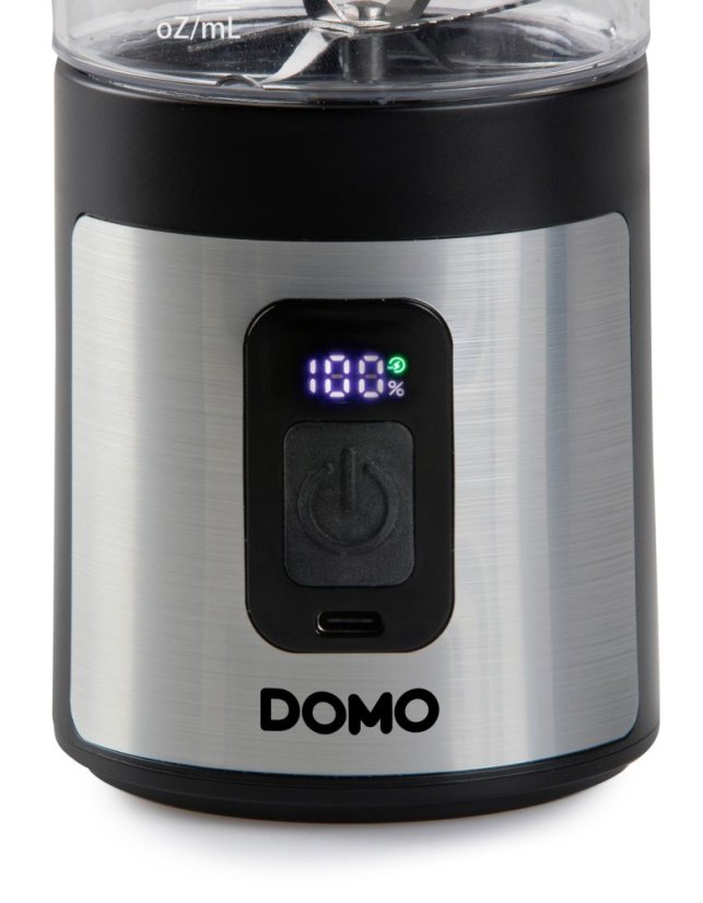 Aku smoothie mixér Blender-to-go 120W - černý - DOMO DO751BL
