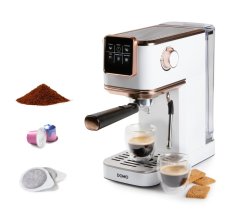 Espresso kávovar 3v1 - pákový, na pody aj na kapsule - DOMO DO746K