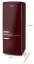 Retro chladnička s mrazničkou dole - bordó - DOMO DO91707R