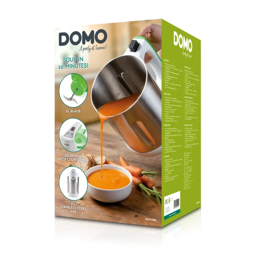 Automatický polévkovar s funkcí marmelády - DOMO DO705BL