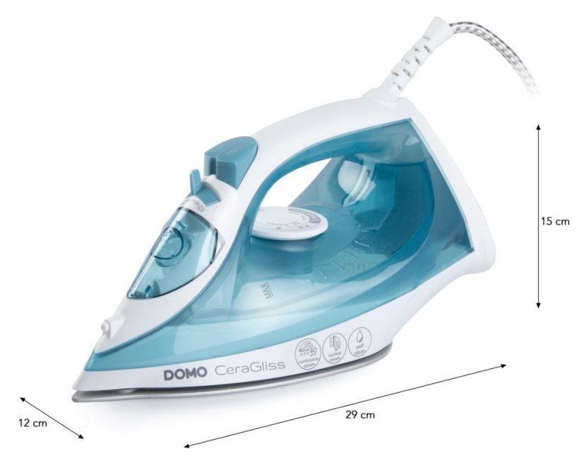 Napařovací žehlička CeraGliss - keramická - DOMO DO7060S