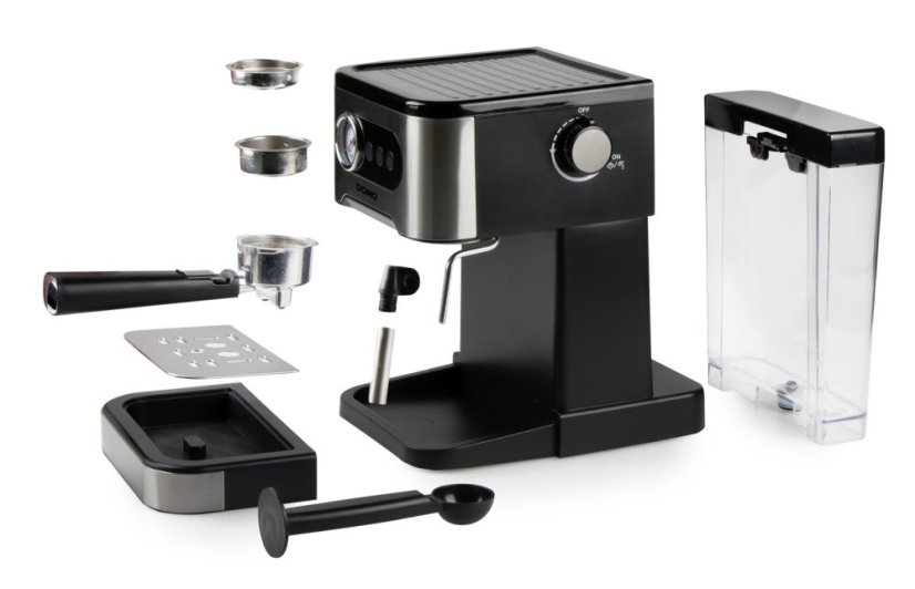 Espresso kávovar pákový - čierny - DOMO DO1138K