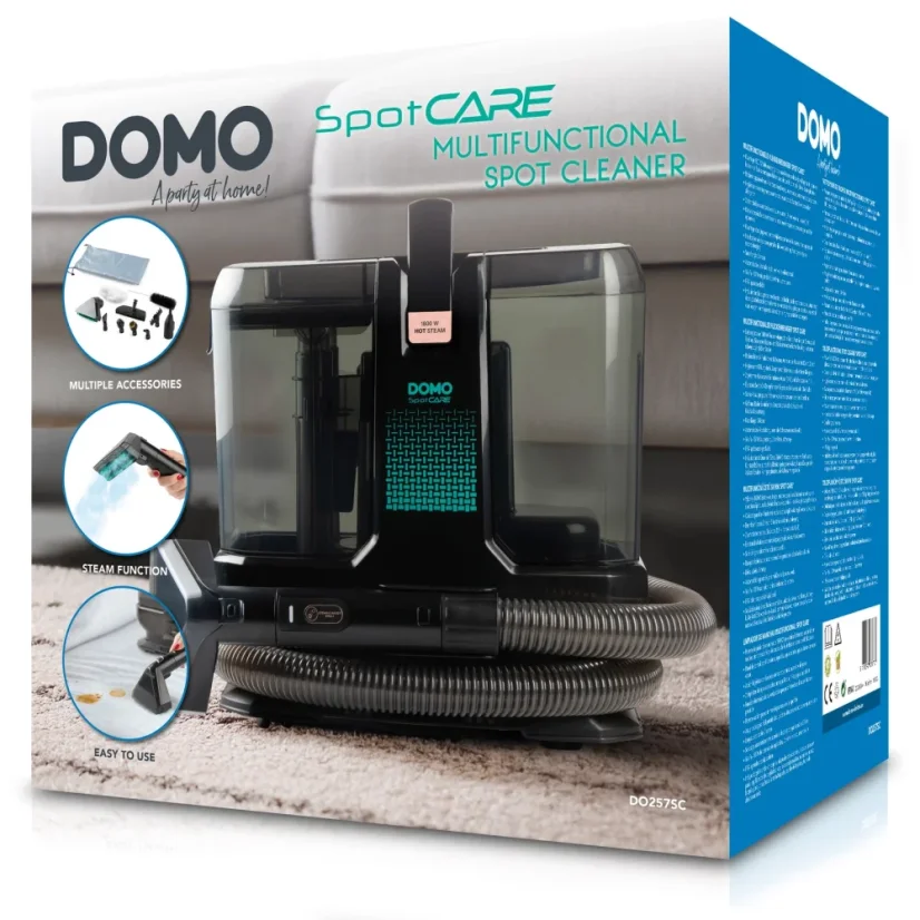 Multifunkční čistič skvrn s párou - tepovač - 1,4 l - DOMO DO257SC