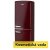 Retro lednice s mrazákem dole - bordó - outlet - DOMO - DO91707R