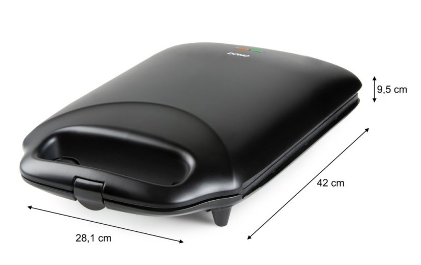 Sendvičovač XXL na 4 sendviče - černý - Outlet - DOMO DO9296C/B