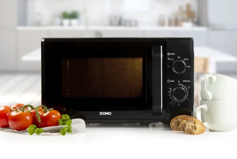 Mikrovlnná rúra - čierna - 20 L - 800 W - DOMO DO2520