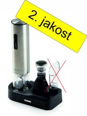 Elektrický otvárač na víno - sada - DOMO DO3103/B 2.jakost