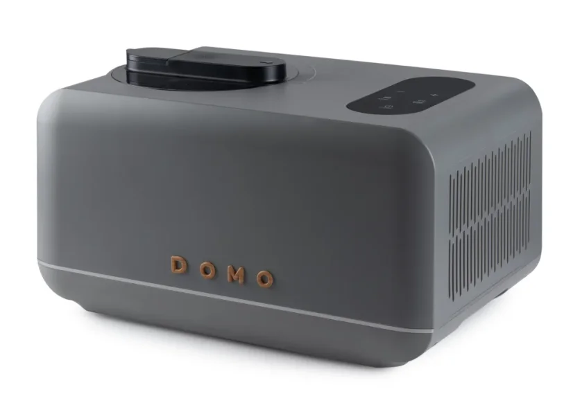Zmrzlinovač s kompresorem - šedý - WOOD YOU - DOMO DO9306I