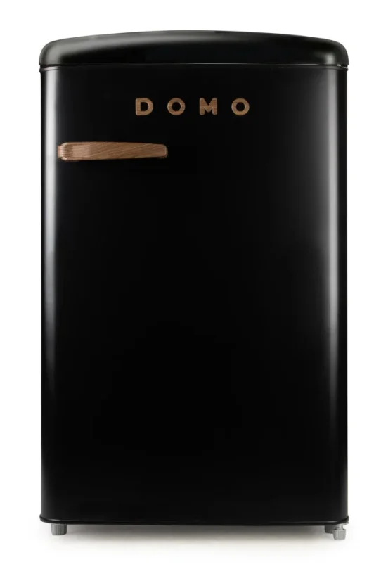 Retro lednice bez mrazáku - 122 l - matná černá - DOMO DO91712R