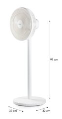 Stojanový ventilátor 2v1- bílý - DOMO DO8156