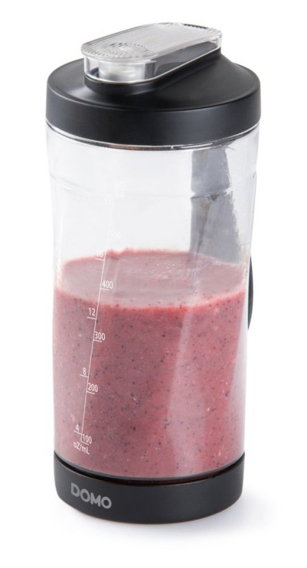 Aku smoothie mixér Blender-to-go 120W - černý - DOMO DO751BL