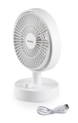 Stolní USB aku ventilátor s oscilací - DOMO DO8151