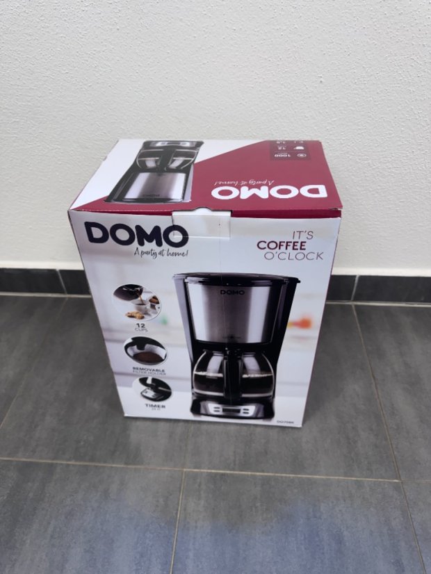 Kávovar s časovačem - Outlet - DOMO DO708K/B