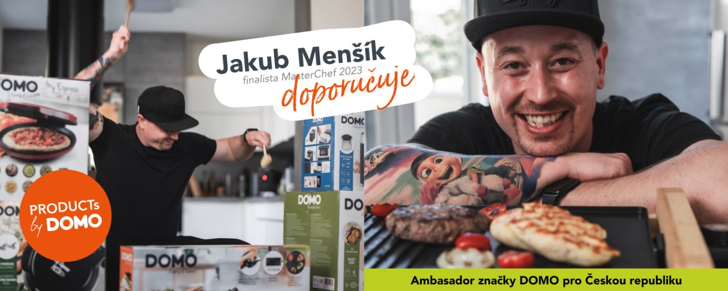 Jakub Menšík, finalista MasterChef 2023 a Ambasador značky DOMO pro Českou republiku