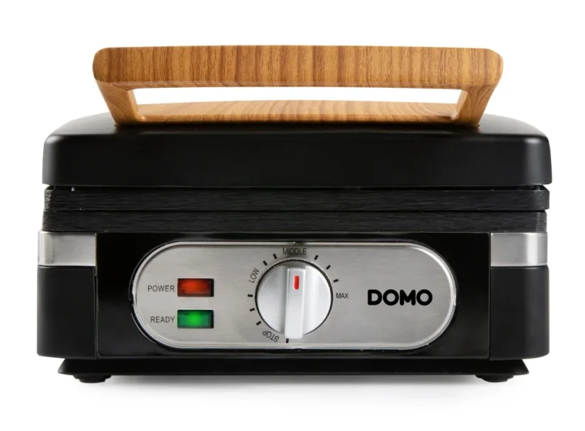 Vaflovač 4x7 s termostatem - černý - DOMO DO9275W