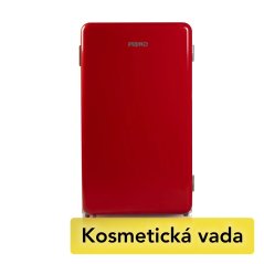 Retro lednice s mrazící přihrádkou-červená - Outlet -PRIMO- PR152RKR/B