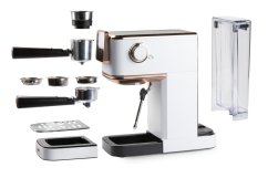 Espresso kávovar 3v1 - pákový, na pody i na kapsle - DOMO DO746K