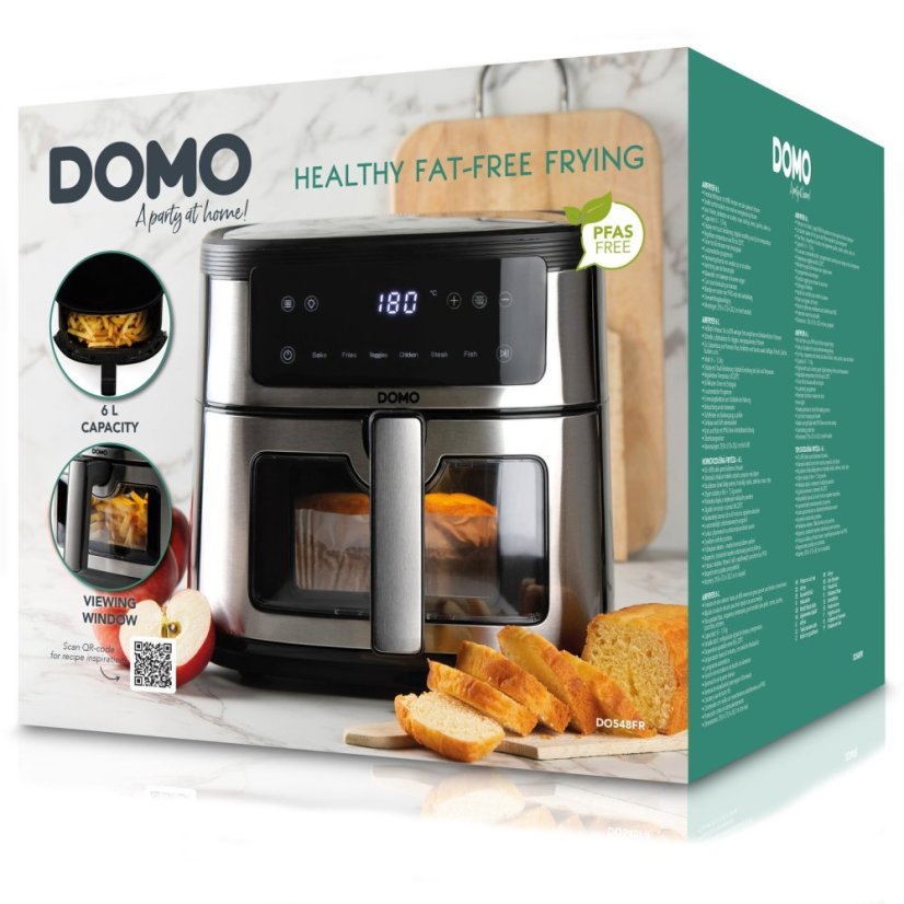 Teplovzdušná fritéza 6 l s priezorom - DOMO DO548FR