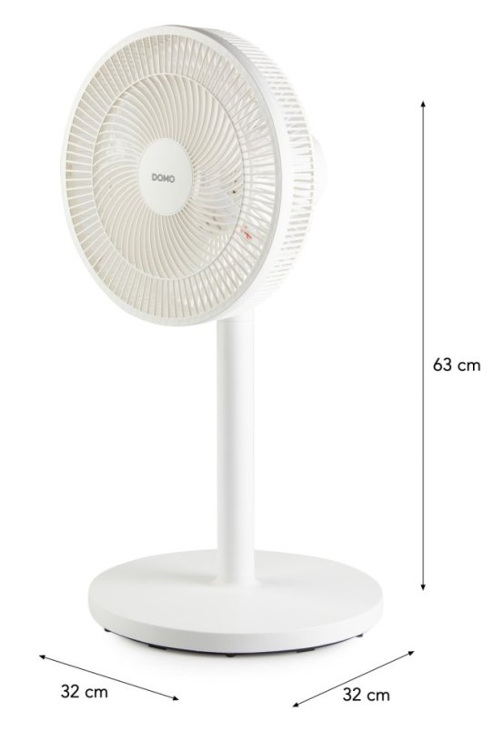 Stojanový ventilátor 2v1 - bílý - DOMO DO8156