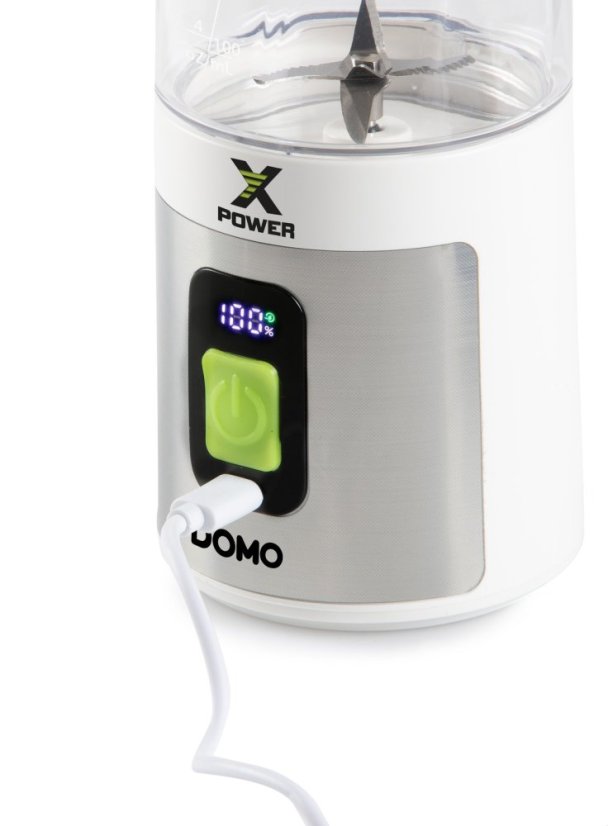 Aku smoothie mixér X-Power to go 120W - bílý - DOMO DO752BL