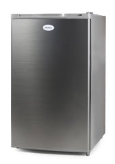 Lednice s mrazákem uvnitř - šedá - PRIMO PR175FR