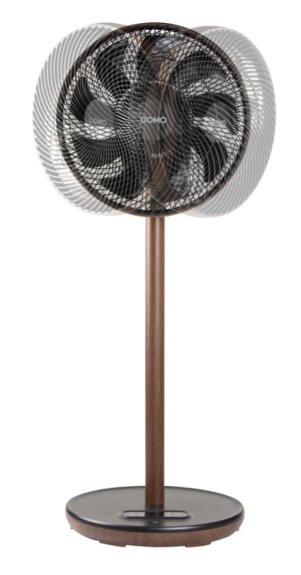 Stojanový ventilátor s 3D osciláciou - Wood Style - DOMO DO8155