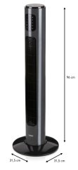 Ventilátor sloupový - s dálkovým ovládáním - DOMO DO8124