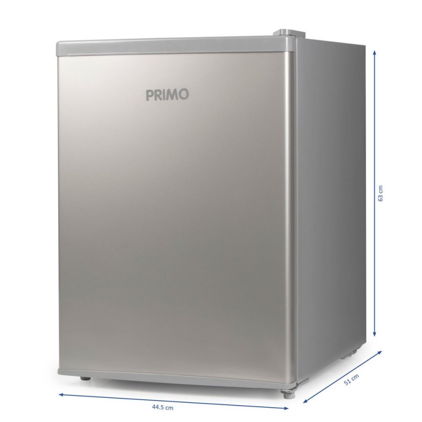 Lednice s mrazící přihrádkou - stříbrná - PRIMO PR154FR
