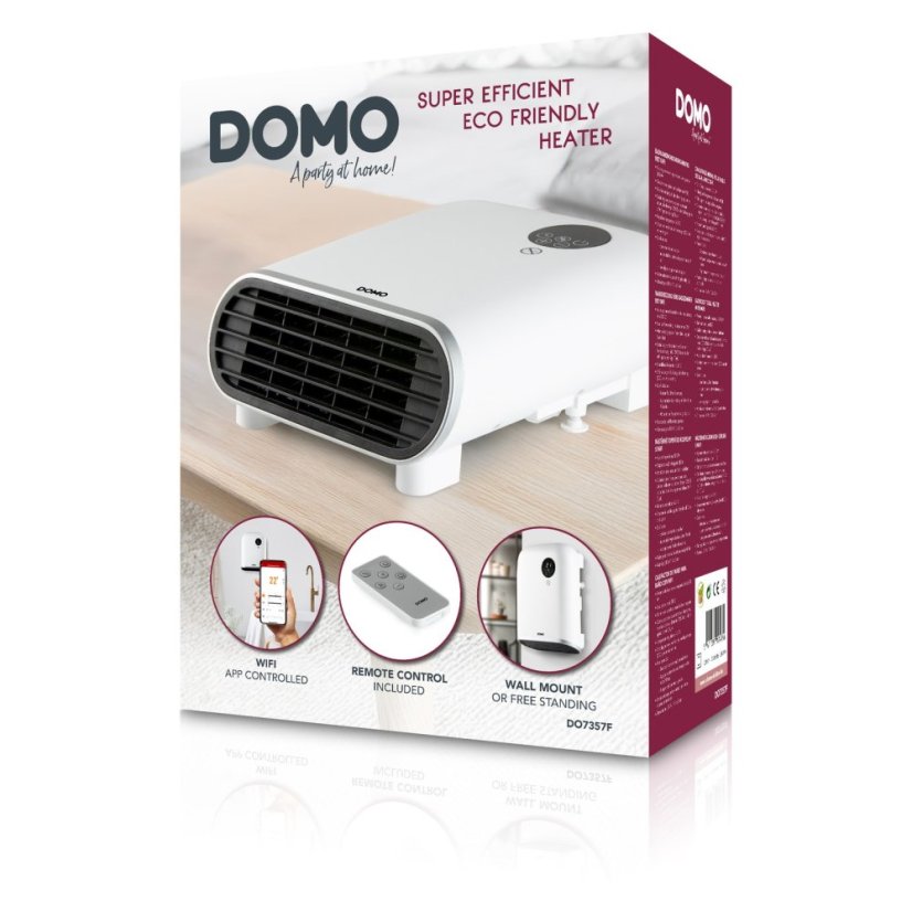 Elektrické topení do koupelny s WIFI - DOMO DO7357F
