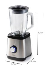 Stolní mixér se skleněnou nádobou - 1000 W - DOMO DO1133BL