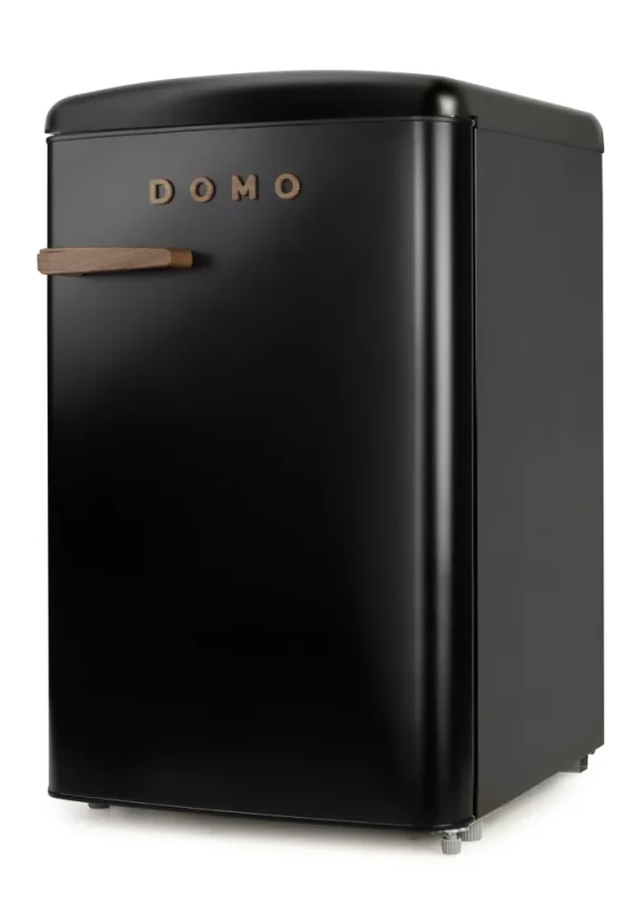 Retro lednice bez mrazáku - 122 l - matná černá - DOMO DO91712R