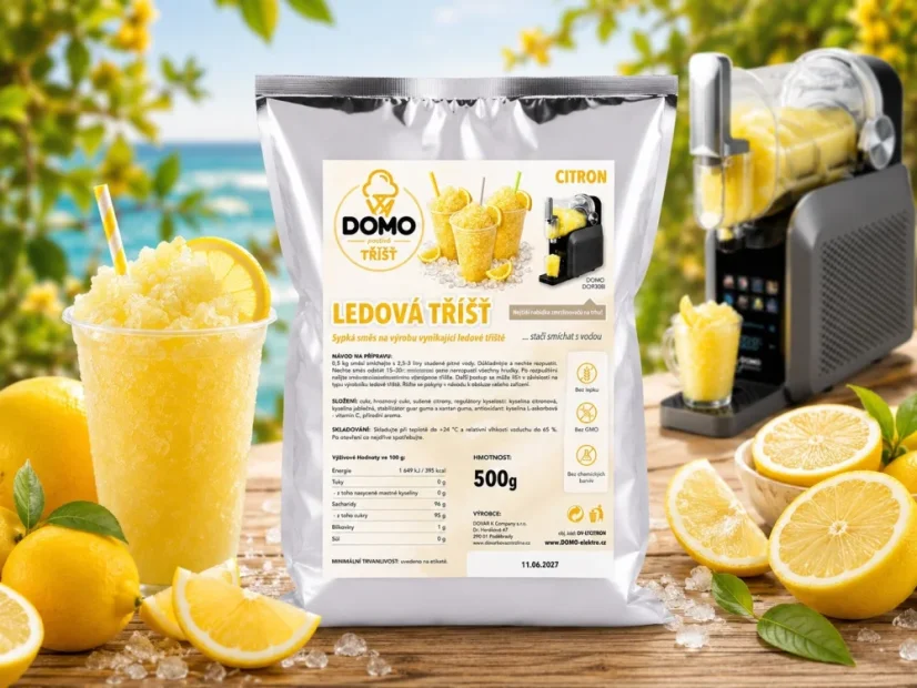 Směs na výrobu ledové tříště s citronovou příchutí - DV-LTCITRON