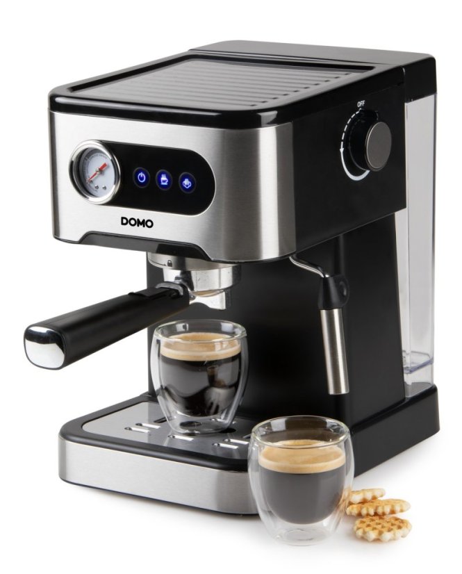 Espresso kávovar pákový - čierny - DOMO DO1138K