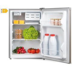 Lednice s mrazící přihrádkou - stříbrná - PRIMO PR154FR