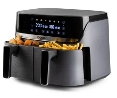 Dvojitá teplovzdušná fritéza 4+4 l - digitálna - DOMO DO552FR
