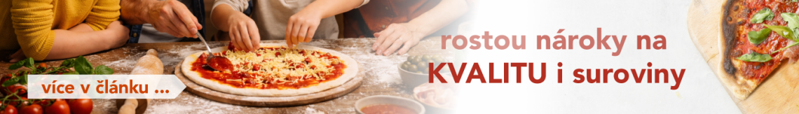 Zjistěte proč se už Češi nespokojí s pizzou z mrazáku / Článek: Rostou nároky na kvalitu i suroviny - Češi chtějí pizzu s křupavými okraji a vláčným těstem i doma