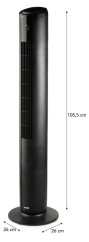 Stĺpový ventilátor s ovládaním a podsvietením - DOMO DO8153