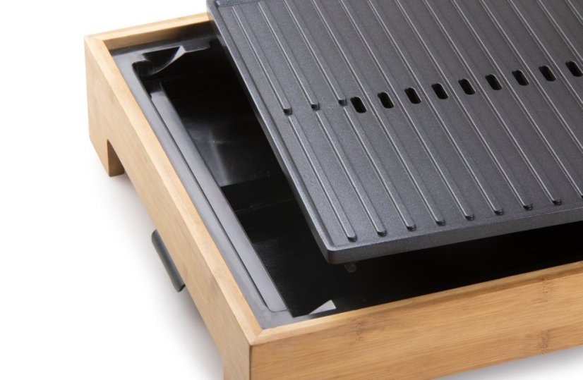 Stolný elektrický gril Plancha - Bamboo Style - DOMO DO9271G